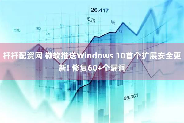 杆杆配资网 微软推送Windows 10首个扩展安全更新! 修复60+个漏洞